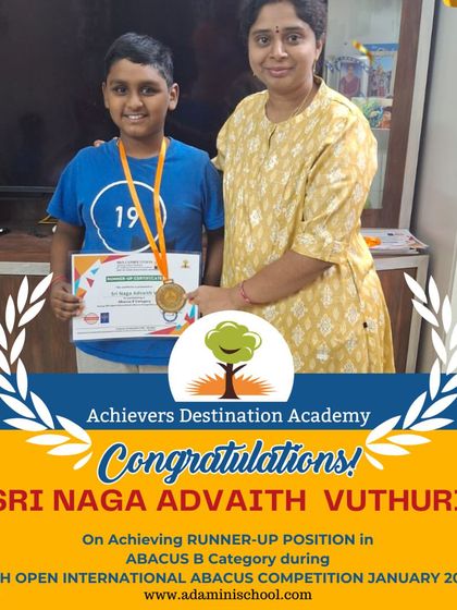 Achievers Destination Academy - Mental Math & Speed Calculation Our Star Achievers: Competition Winners & Graduates photo 43