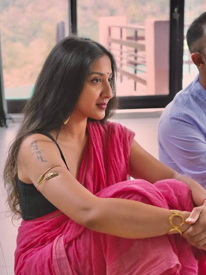 A quiet moment of reflection during my yoga training. It is this sense of inner peace and presence that I aim to cultivate for every participant in my mindful art retreats.