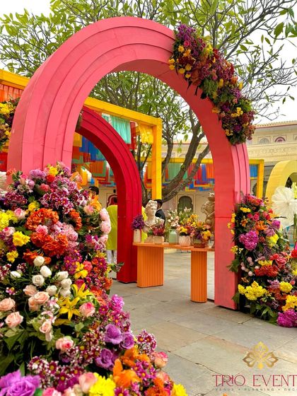 Vibrant Mehendi & Haldi Ceremonies photo 16