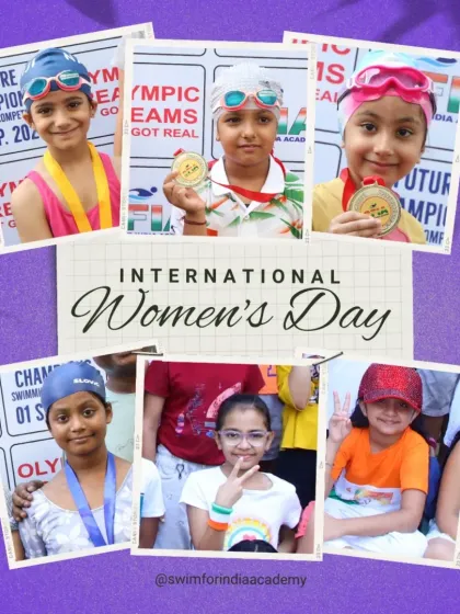 Happy International Women's Day to our amazing girl swimmers. We are honored to have them as part of our community and celebrate their achievements.