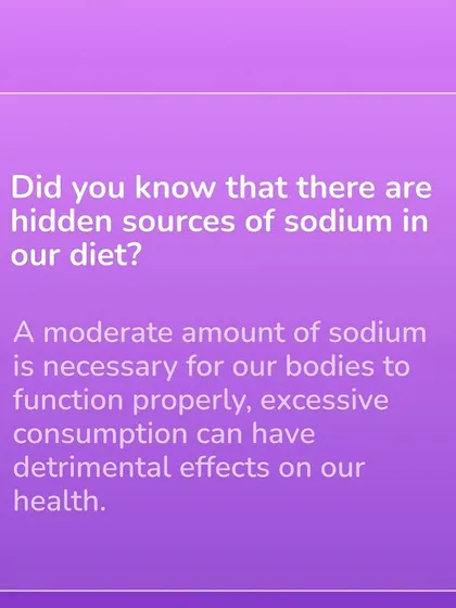 Did you know there are hidden sources of sodium in many common foods? Excessive consumption can have serious effects on your health.