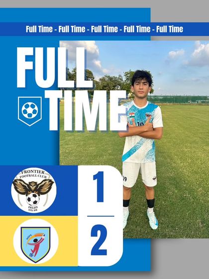 Full time result from our friendly match against Hopes FC. A tough 2-1 loss, but a great learning experience.