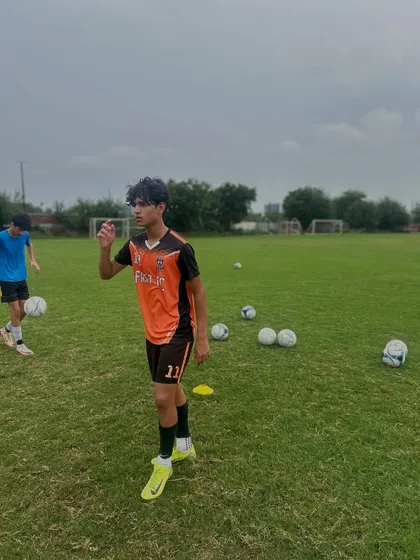 A player focused during a training drill. Champions are made when no one is watching.