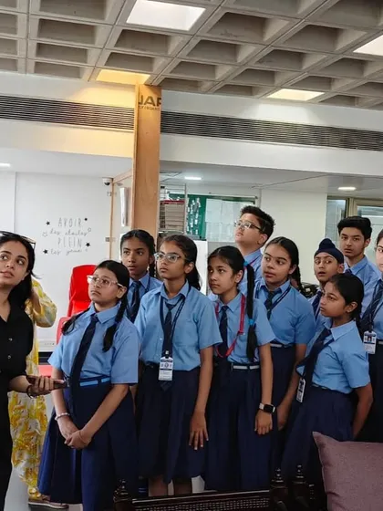 Students from Hillwoods Academy receive a guided tour of a literary exhibition in our library. We actively partner with local schools to share French culture with young learners.