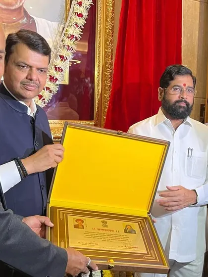 I was deeply honored when my paintings of Mahatma Phule and Savitribai Phule were unveiled at the Mantralaya by the Hon. Chief Minister and Deputy Chief Minister of Maharashtra. It is a blessing to have my art, rooted in our culture, recognized at this level.