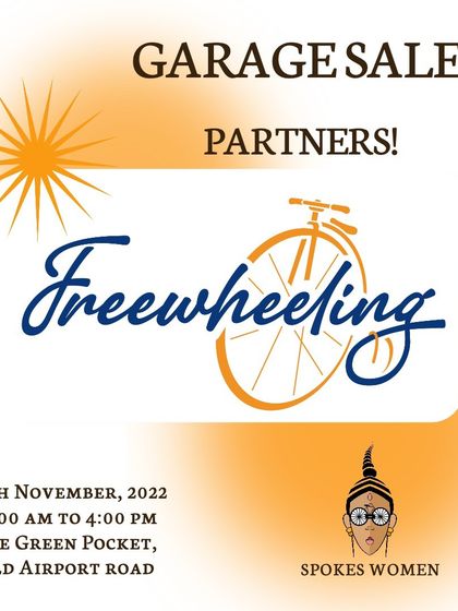Freewheeling is another fantastic partner we're excited to have at our Garage Sale.