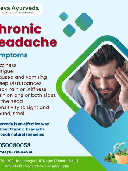 Say goodbye to chronic headaches. Ayurveda is an effective way to treat symptoms like dizziness, fatigue, and neck stiffness through natural, root-cause remedies.