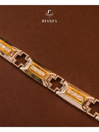 I also design sophisticated jewellery for men, like this minimal yet dashing daily-wear bracelet in 18kt gold with a subtle row of diamonds. It’s for the man who prefers classic style over excessive bling.