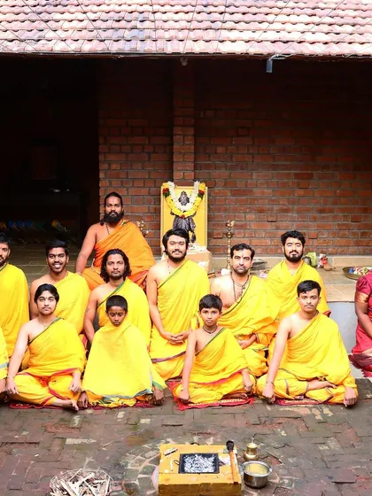 After a ceremony, my disciples gather together. Dressed in traditional yellow, the color of knowledge and learning, they represent a new generation of warriors dedicated to the path of dharma.