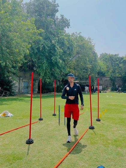 Ready for another session. Every drill is designed with a purpose, to build a strong foundation for a long and successful cricket career.