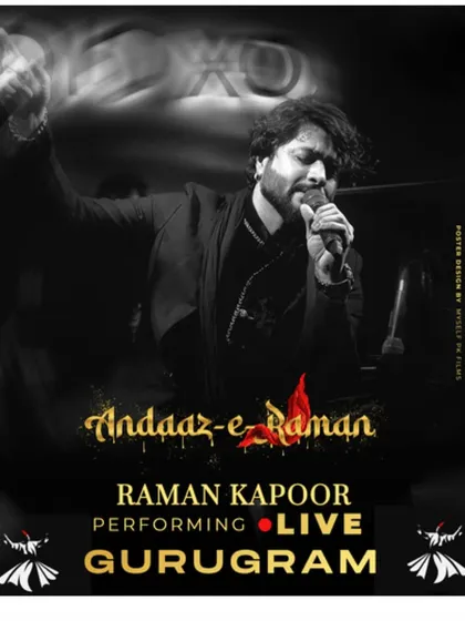 A poster for my live performance in Gurugram. Ready to bring the Sufi magic.