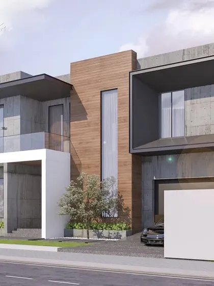 A 3D render of the Jindal Residence, which we used in the early stages to communicate our design intent for the project.