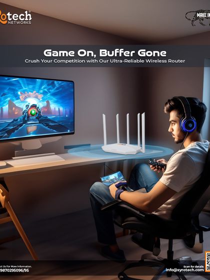 Slow internet can ruin a gaming session. Our ultra-reliable wireless routers are designed to eliminate lag and buffer, providing the stable, high-speed connection you need to crush the competition and enjoy an uninterrupted gaming experience.