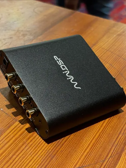 The MiniDSP 2x4 HD, a powerful and compact digital signal processor, is one of the core components we use in our training. Attendees learn how to configure this device to apply equalization and other corrections to any audio system.
