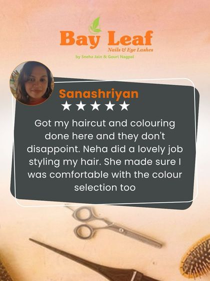 This client loved her haircut and colouring by our stylist Neha. We always make sure you are comfortable and happy with the process, especially when selecting a new hair colour.