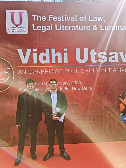 Attending Vidhi Utsav, a festival of law and legal literature. Events like these, which bring together legal luminaries, are crucial for the long-term benefit of law students and the profession.
