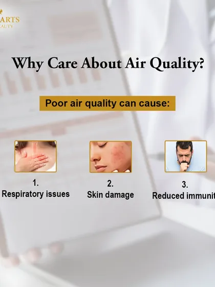 Poor air quality isn't just bad for your lungs. It can cause significant skin damage, reduce your immunity, and lead to respiratory issues. My treatments are designed to help your body fight these effects.