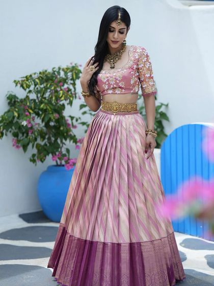 Maya Designer Studio - Custom Bridal & Occasion Wear Modern Half Sarees (Langa Voni) photo 26