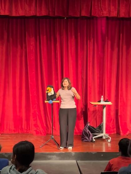 Here's Cantù the toucan, who brings his own unique charm and voice to the performance.