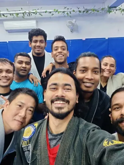 A tight-knit group photo that shows the strong bonds forged through shared effort and trust.