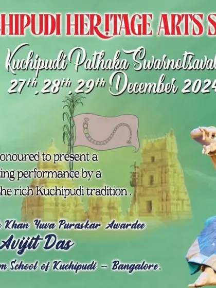 It was a great honor to be invited to perform at the Kuchipudi Flag Golden Jubilee celebrations in Kuchipudi village, the birthplace of our dance form.