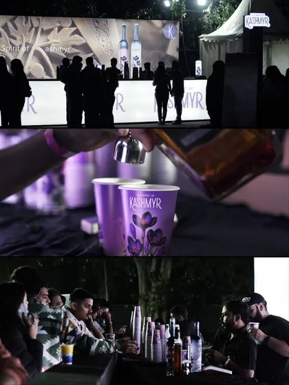 We build immersive brand worlds within our events. Here, the Kashmyr branded lounge becomes a destination, where fans can interact, sample products in custom cups, and enjoy a unique, memorable brand activation.