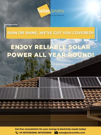 A common concern is whether solar panels work on cloudy or rainy days. My high-efficiency solar systems are engineered to generate reliable power all year round, ensuring you have consistent energy, rain or shine.