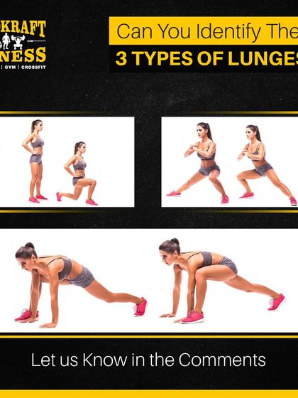 Can you identify these three types of lunges? Knowing the difference between a standard lunge, a lateral lunge, and a runner's lunge is key to a well-rounded leg workout.