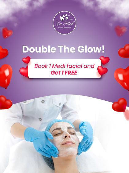 For Valentine's Day, I created a 'Double the Glow' offer with deals on Medi Facials, Face Lifting, and other treatments. It was a perfect opportunity for my patients to treat themselves or a loved one to the gift of confidence.