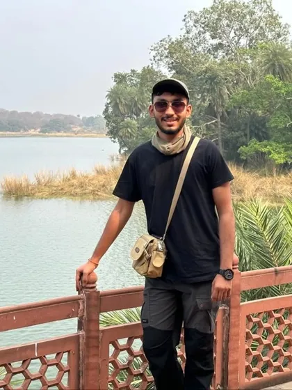 Taking a break by the lake in Ranthambhore, always ready for the next sighting.