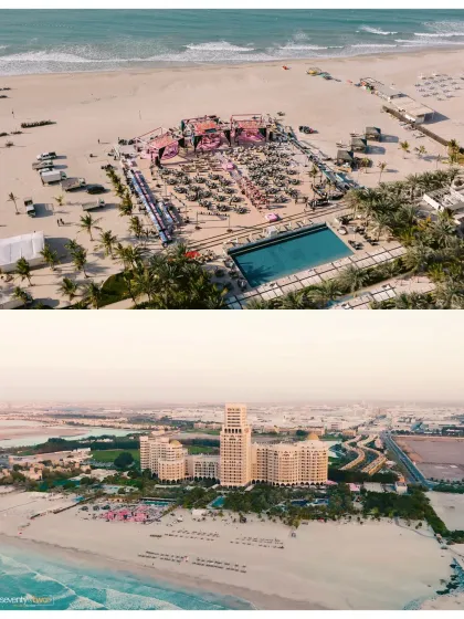 This is what it looks like when love commands an entire oceanfront. We captured this grand destination wedding at the Waldorf Astoria in Dubai, where two tons of flowers were used to create a stage worthy of Preet and Rishabh's epic story.
