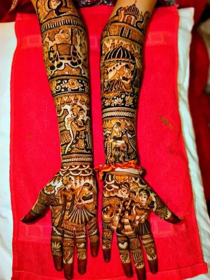 Bunty Rajasthani Mehandi - Bridal Mehendi Personalised Story & Portrait Mehendi photo 27