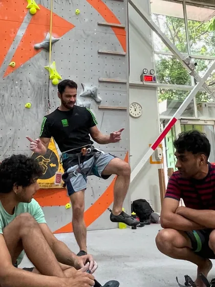 It's not all serious! Our crew knows how to have a laugh and keep the atmosphere light and fun between climbs.