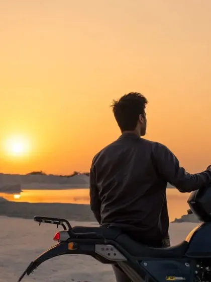 This cinematic shot against a sunset was for a commercial film, but it shows the kind of visual storytelling I love. Creating a powerful mood with natural light and location is a key part of my filmmaking style.