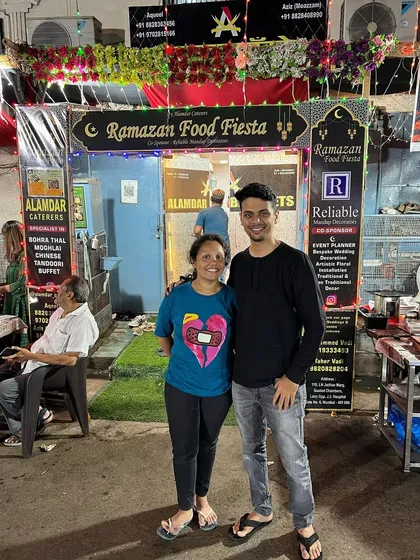A young couple enjoying their visit to our Ramazan Food Fiesta.