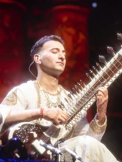 A close-up from my Delhi show, lost in the music. This is my meditation, my happy place.