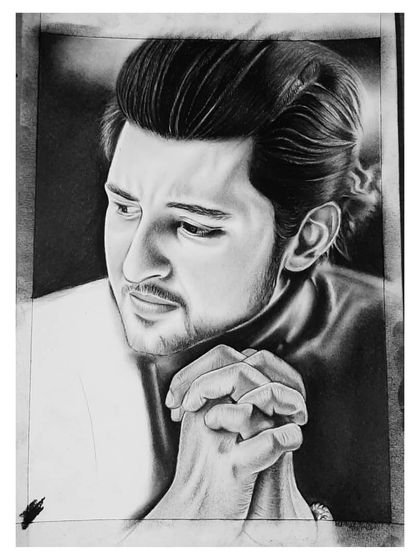 Follow the 96-hour creation of my Darshan Raval portrait. These images show how I build the hair, face, and hands, layer by layer, to achieve a realistic look.