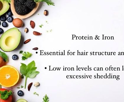 Protein and iron are fundamental for hair structure and growth. Low iron levels, in particular, are a very common cause of excessive hair shedding.
