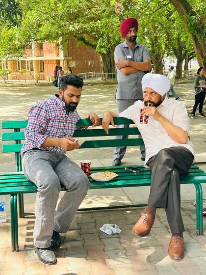 Sharing a light moment with Shri Charanjit Singh Channi during our meeting at Punjab University. Personal rapport is the foundation of strong political relationships.
