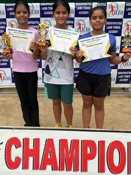 The winners of the Under-10 Girls category at our championship event. Preha, Prisha, and Laira all showed excellent skill and determination.
