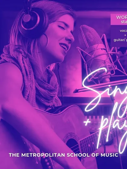 Our 'World Star' program is designed for those who want to both sing and play. This online course helps you become a versatile musician by combining vocal lessons with guitar or piano training.