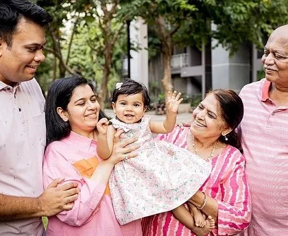 Getting everyone in the frame, especially grandparents, is so important. This multi-generational family portrait shows the love that surrounds this little one. These are the photos your children will look back on and cherish for years to come.