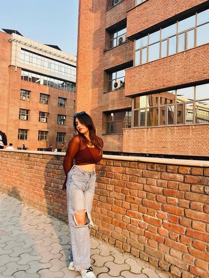 Another angle of the casual-chic outfit. This series gives a complete style guide for a simple yet trendy look.