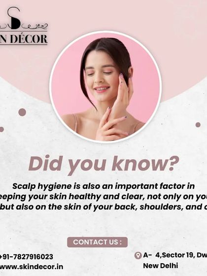 Did you know that your scalp's health can affect your skin? An oily or unhygienic scalp can lead to acne not just on your face, but also on your back, shoulders, and chest. Maintaining good scalp hygiene is an important part of a holistic skincare approach.