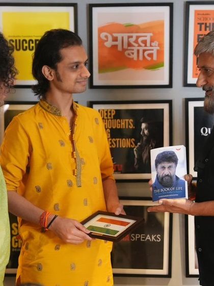 Receiving 'The Book of Life' from Vivek Agnihotri ji was a wonderful gesture of appreciation. His passion for our culture and arts is infectious, and his support for '18 Days' motivates us to continue our work.