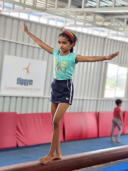 Watch them find their focus. The balance beam is fantastic for developing coordination and body control, and I love seeing their confidence grow with every step.