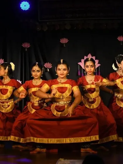 My heart swells with pride seeing my students from Bharathadyuthi Arts Center perform at the 'Mukula Nrithyothsava'. This is what we work towards: sharing the joy of dance together on stage.