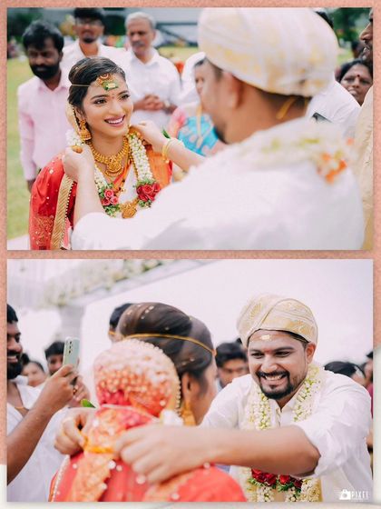 A duplicate of the mangalsutra tying ceremony.
