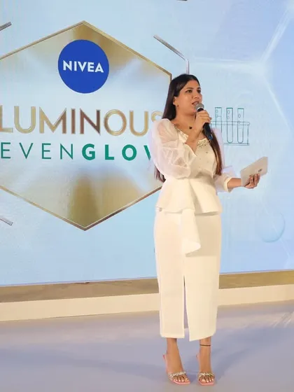 Presenting the key features of the new Nivea product. For a product launch, my delivery is informative and persuasive, designed to get the audience excited about the brand's latest offering.