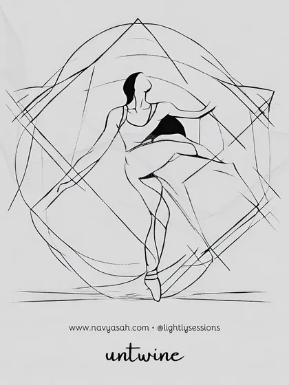 A poster for my "Untwine" Yin Yoga class, designed to release spine stress. It is great for those who spend a lot of time at a desk or simply need to rest and get out of their minds.